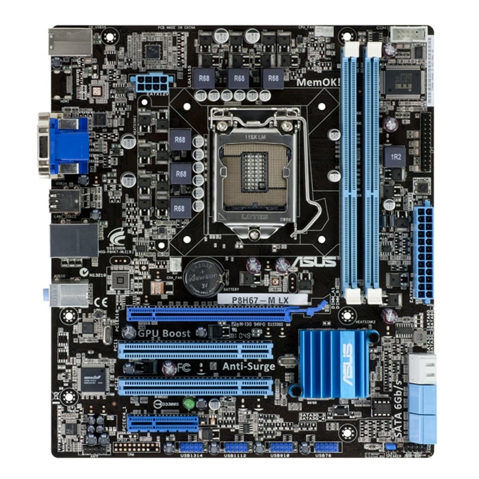 مادربرد ایسوس مدل ASUS P8H67-MLX