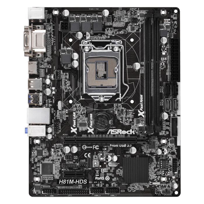 مادربرد کارکرده  ازراک مدل ASROCK H81M -HDS 1150 DDR3