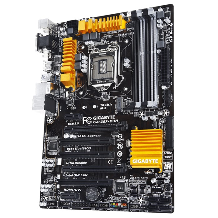 مادربرد کارکرده گیگابایت مدل GIGABYTE Z97-D3H DDR3 LGA1155 ATX