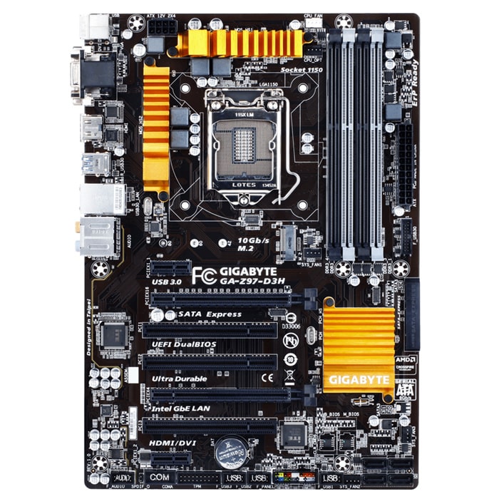 مادربرد کارکرده گیگابایت مدل GIGABYTE Z97-D3H DDR3 LGA1155 ATX