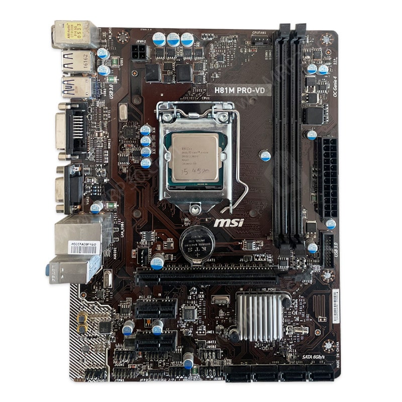 مادربرد کارکرده ام اس آی مدل  MSI H81M PRO-VD  DDR3 سوکت 1150